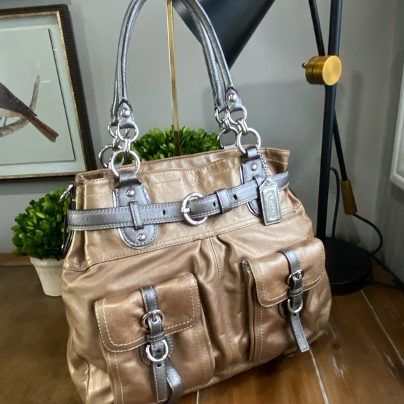 Coach Limited Edition XL North South Tote in Bronze Copper - Picture 13 of 15
